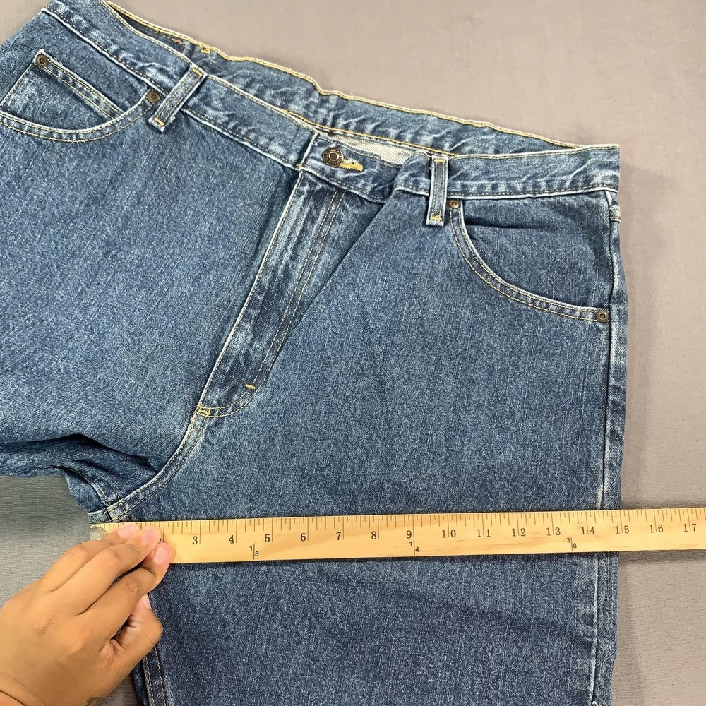 NEW Wrangler Five Star 96501DS Jeans Mens 40x32 Blue Regular Straight Denim - Picture 8 of 15